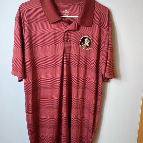 Knights Apparel Other - Knights Apparel Florida State University Seminoles Striped Polo Shirt